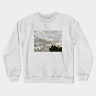 CLOUDY SKY WITH TREES Crewneck Sweatshirt